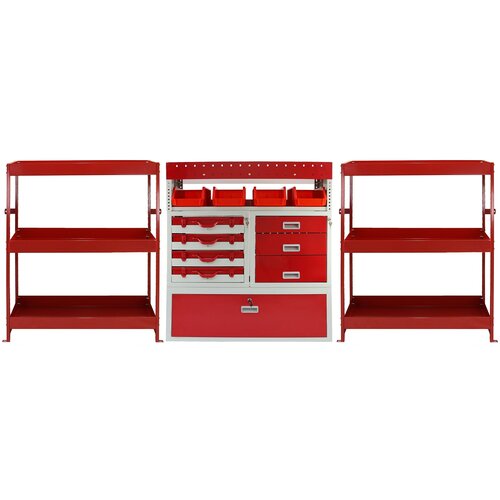 Monster Racking Flame Metal Van Shelving Bundle, (21571504) Cene