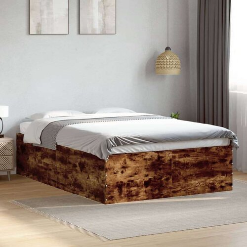 VidaXL Okvir za krevet boja hrasta 120x190 cm konstruirano drvo Slike