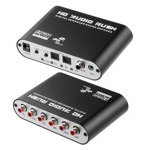  Digitalni na analogni audio konverter 5.1, Crni Cene