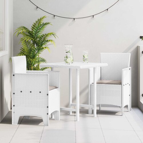  Vrtna stolica 2 pcs Bijelo 53 x 49 x 85 cm Polipropilen Cene