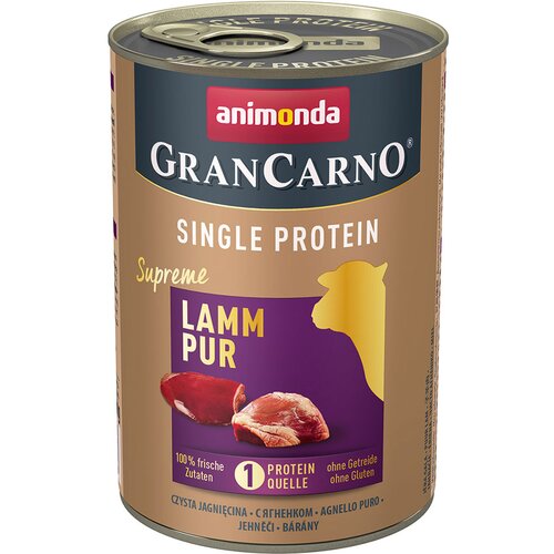 animonda GranCarno Adult Single Protein Supreme 24 x 400 g - Jagnjetina Cijene