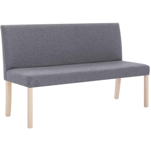 Klupa od poliestera 139,5 cm svjetlosiva Slike