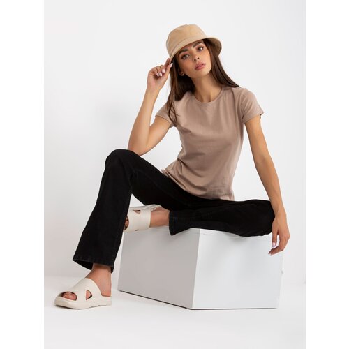 BASIC Feel Good Beige cotton women's t-shirt BASIC Cijene