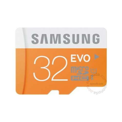 Samsung MicroSD 32GB EVO Memory Card Class 10, UHS-I, Read: up to 48MB/s MB-MP32DA/EU memorijska kartica Slike