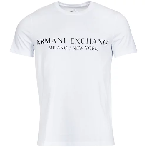 Armani Exchange Majice s kratkimi rokavi 8NZT72-Z8H4Z Bela