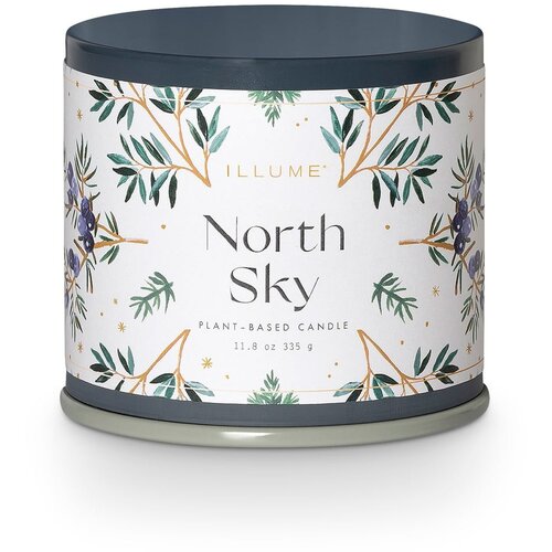 ILLUME x Bloomingville Dišeča sveča iz sojinega voska čas gorenja 50 h North Sky – Cene