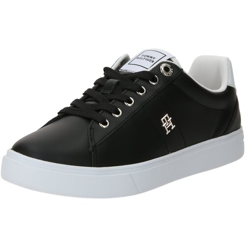 Tommy Hilfiger Nizke superge 'ESSENTIAL' črna / srebrna / bela Cene