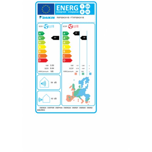 Daikin COMFORA FTXP35N9/RXP35N9 3,5kW, wifi klimatska naprava z montažo - Slike