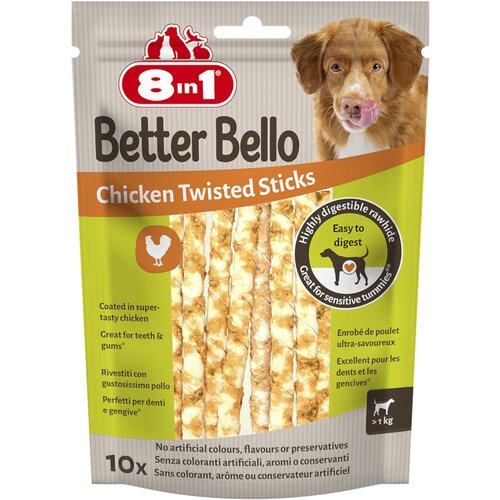 8in1 Better Bello Chicken Twisted Sticks - 2 x 10 komada (120 g) Cijene