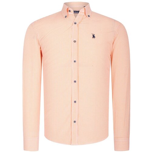 Dewberry G776 MEN'S SHIRT-LIGHT ORANGE Cijene