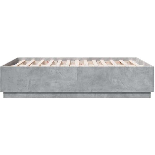 VidaXL Okvir kreveta boja betona 120x190 cm od konstruiranog drva Slike