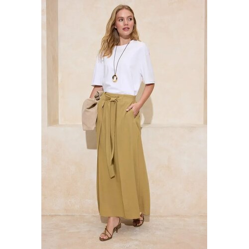 Trendyol Modest Ženska suknja Tctss26Ee00003, Kaki Slike
