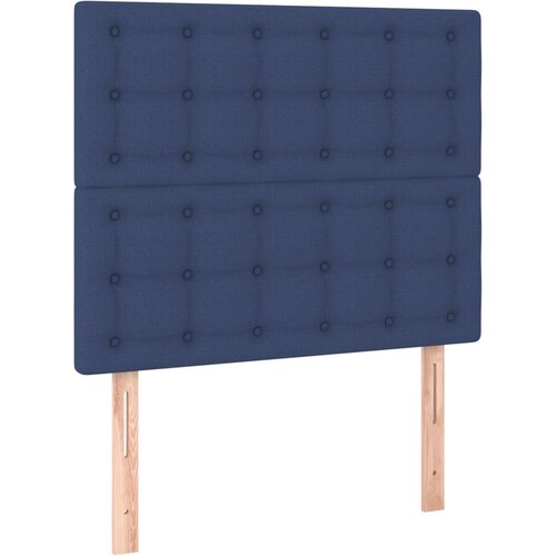 LED uzglavlje plavo 100x5x118/128 cm od tkanine Slike