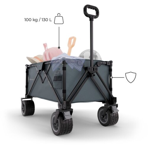 Kinderkraft Sklopiva kolica za plažu ROLLSTER 90x58 cm, Anthracite Slike