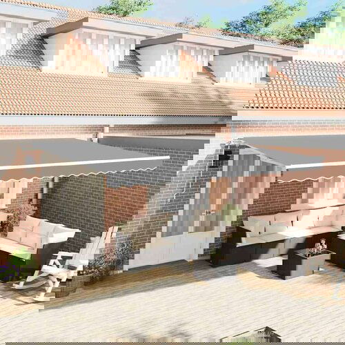 Nadstrešnica Ručna Bijelo 4 × 3 m Metal Cijene