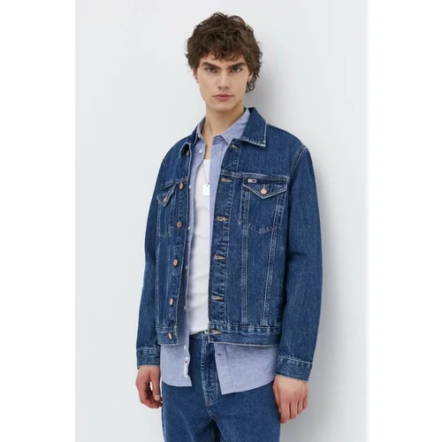 Tommy Jeans Jeans jakna moška, mornarsko modra barva