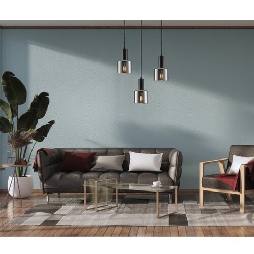  ITALUX PND-65342-1-BK+SG - Luster na sajli SANTIA 1xE27/40W/230V crna Slike