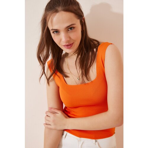 Happiness İstanbul Blouse - Orange - Fitted Slike