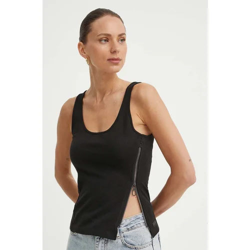 G-star Raw Bombažen top črna barva, D24647-D275