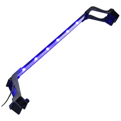 VidaXL Akvarijsko LED svjetlo sa stezaljkama 55 - 70 cm plavo-bijelo Slike
