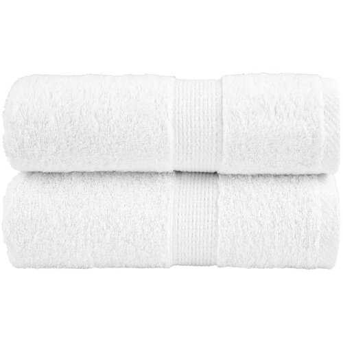 VidaXL Premium ručnici za goste SOLUND 2 kom. Bijeli 30x50 cm 600 g/m&amp;sup2; - Bijela 30 x 50 cm 2 Slike