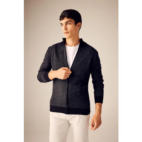 Defacto Standard Fit Half Turtleneck Knitwear Cardigan