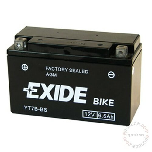 Exide BIKE YT7B-BS 12V 6.5Ah akumulator Slike