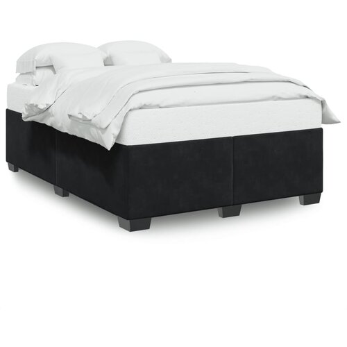 VidaXL Okvir za krevet crni 160x200 cm bar&amp;scaron;unasti Slike