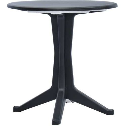 VidaXL Vrtna miza plastika 70 cm antracitna Slike