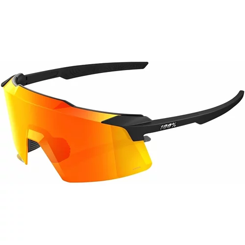 100% Aerocraft Soft Tact Black/HiPER Red Multilayer Mirror Lens Biciklističke naočale