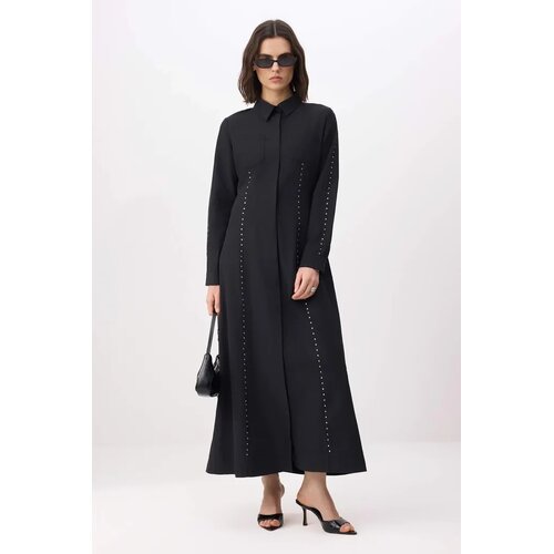 Trendyol Modest Ženska haljina Tctss26Eb00085, Crna Cene