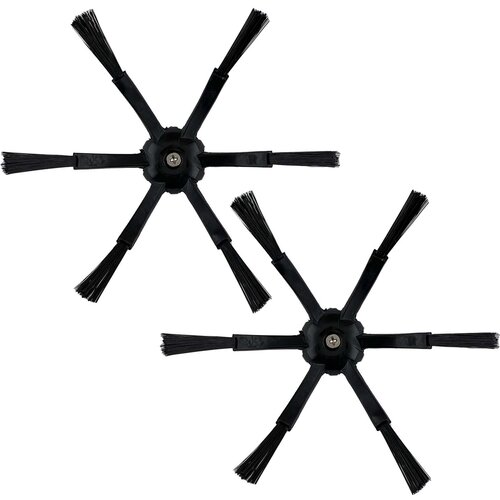 Prime Set črnih &amp;scaron;estkrakih stranskih krtač za Roborock S5, S6, S7, E5, Q7, (21895605) Slike