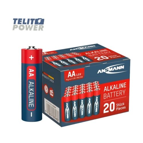 Ansmann ( 4808 ) alkalna baterija 1.5v lr6 (aa) - box pakovanje 20 kom (cena-komad) Slike