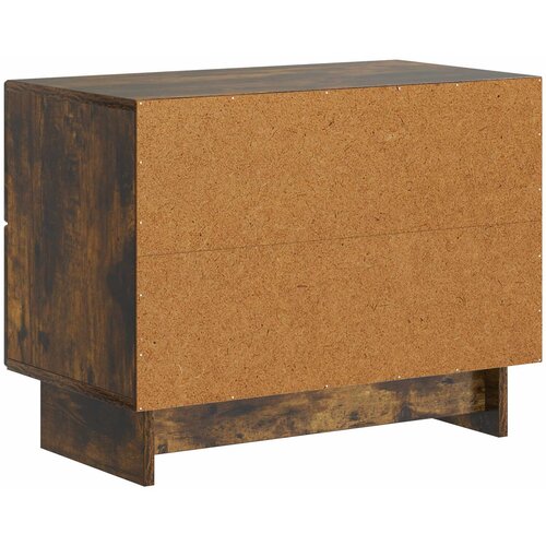  Noćni ormar s ladicama Dimljeni hrast 62 x 34,5 x 47,5 cm Slike