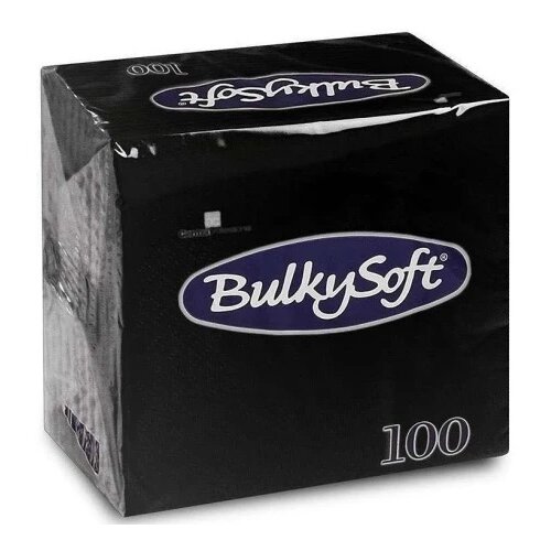 BulkySoft salveta crna 24x24cm 100/1 2sl (20 pak) ( 153-C32204E10 ) Cene