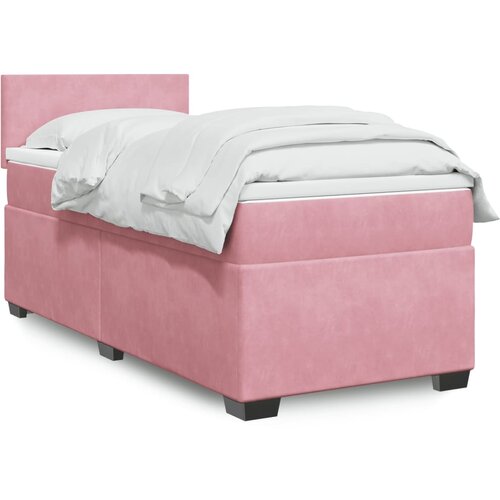 Box spring krevet s madracem ružičasti 90x200 cm bar&scaron;unasti Cijene