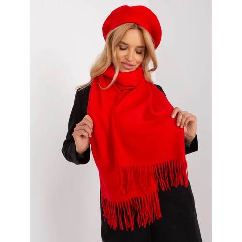 Fashion Hunters Red wide women's scarf