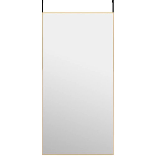  Ogledalo za vrata zlatno 50 x 100 cm od stakla i aluminija Slike