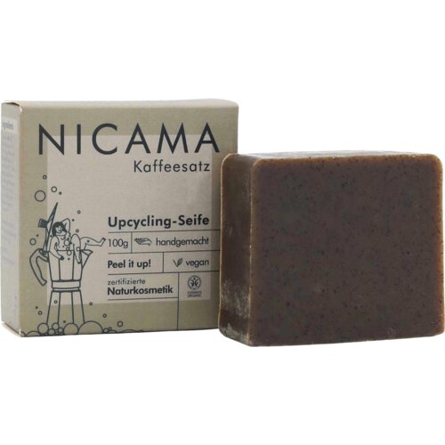 NICAMA Reciklirani sapun s piling efektom - talog kave - 100 g Slike
