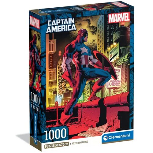 Clementoni Marvel: Kapitan Amerika 1000-delna sestavljanka - Cene