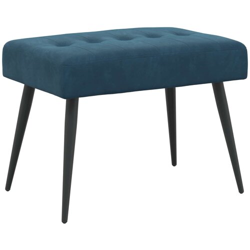  Klupa s gumbastim tkanjem Plava 60 x 40 x 45 cm Bar&amp;scaron;un Slike