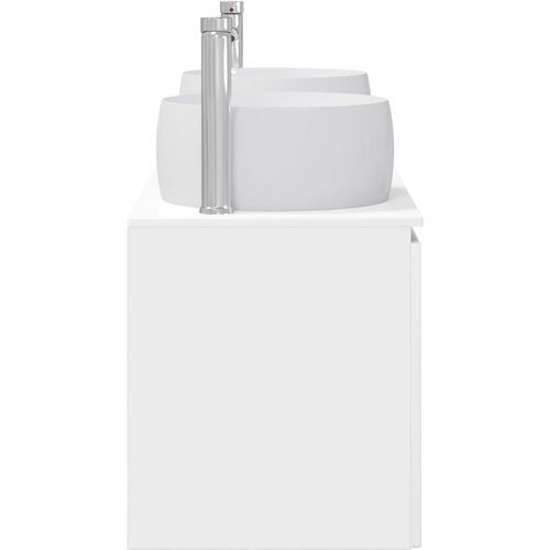  Set ormarića za kupaonicu 3 kom. Bijela visokog sjaja 49,5 x 44,5 x 66 cm Slike