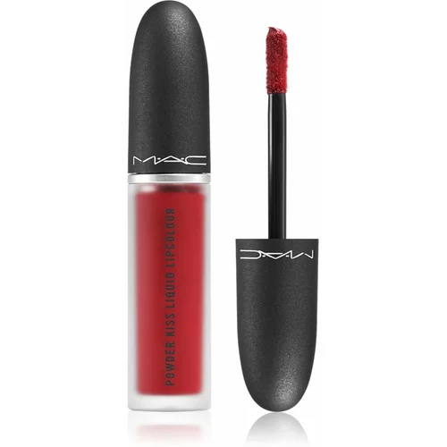 MAC Cosmetics Powder Kiss Liquid Lipcolour mat tekoča šminka odtenek Haute Pants 5 ml