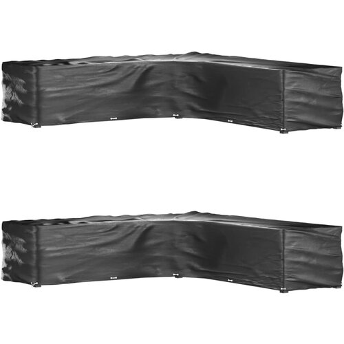 VidaXL Prevleka za pohi&amp;scaron;tvo L oblike 2 kosa 20 obročkov 300x300x70 cm Slike