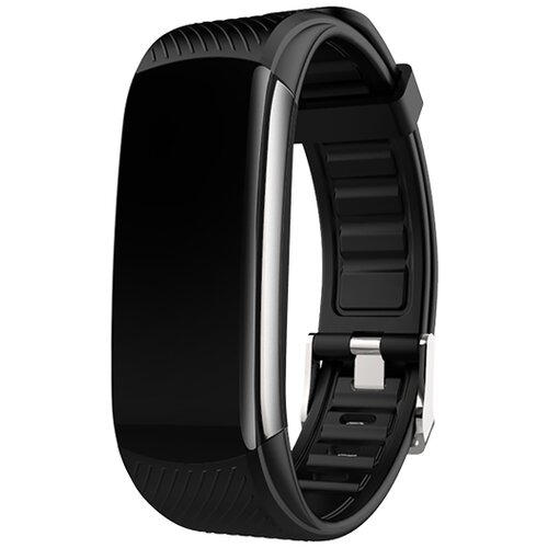 INF Zapestnica za aktivnost s pulzom, monitor spanja, pedometer IP67 Black, (21264911) Cene