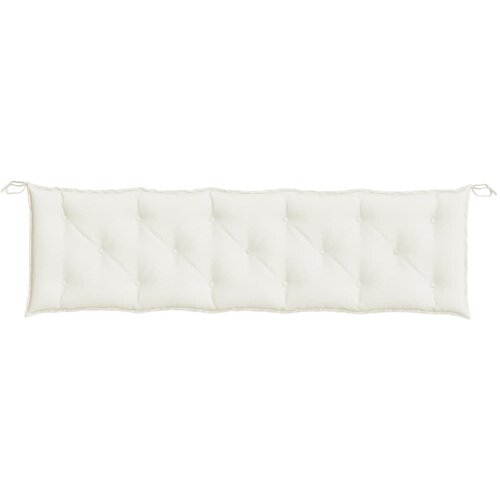  Jastuci za vrtnu klupu 2 kom pro&amp;scaron;arano krem 180x50x7 cm tkanina Slike