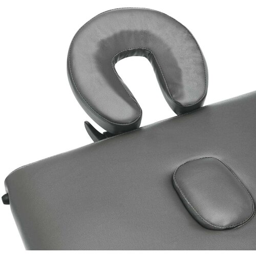 VidaXL Masažna miza s 4 conami aluminijast okvir antracit 186x68 cm Slike