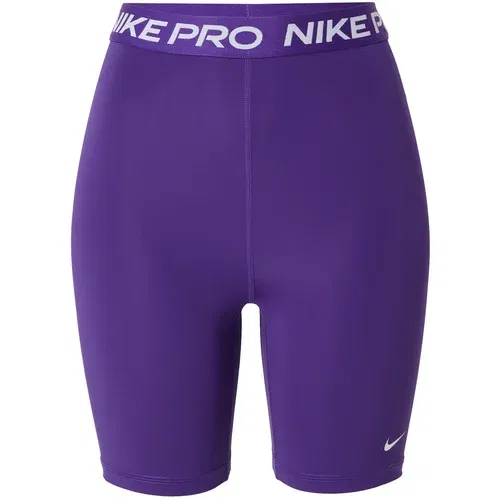 Nike Športne hlače 'Pro 365' temno liila / bela