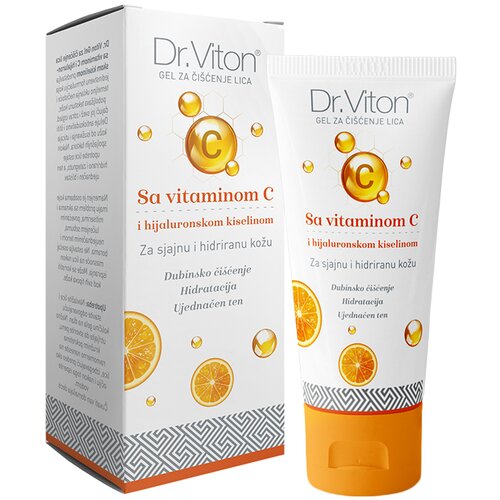 Dr Viton gel za čišćenje lica sa vitaminom c i hijaluronskom kiselinom 100 ml Cene