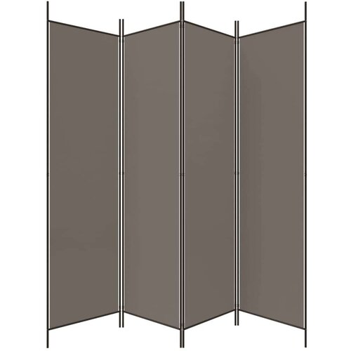  pregrada s 4 panela antracit 698 x 180 cm od tkanine Slike